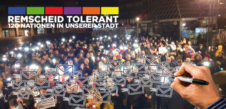 Anmelden für den Mail-Verteiler vom Aktionsbündnis Remscheid Tolerant.