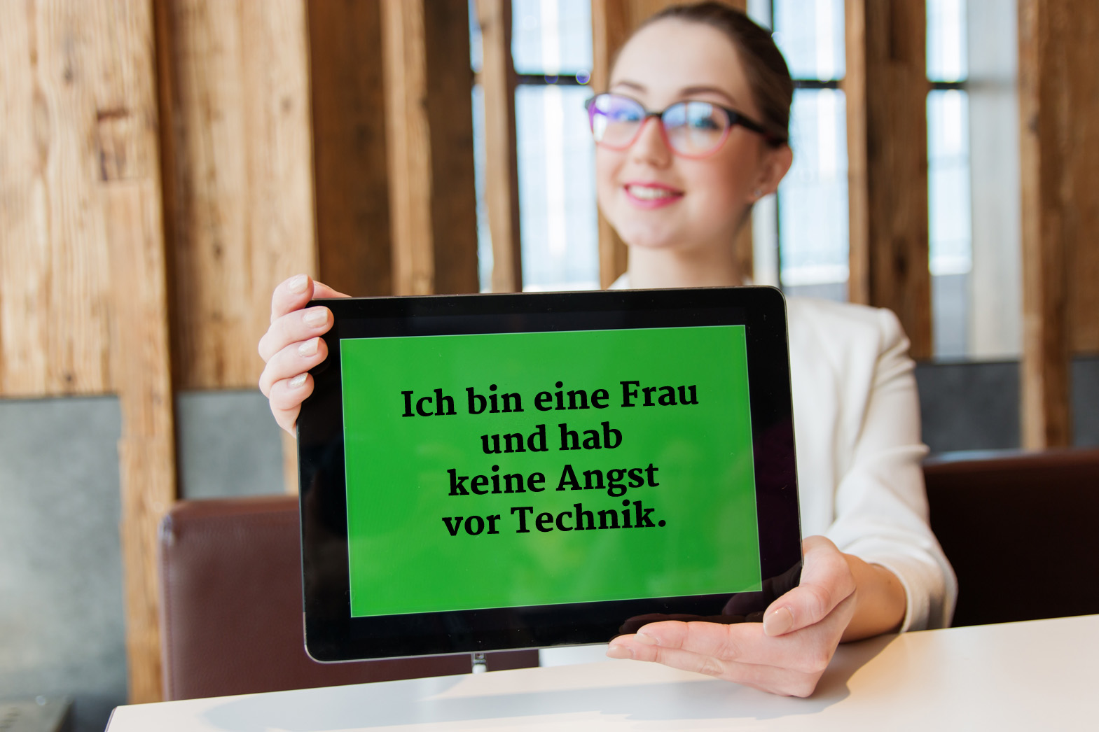 Typisches Vorurteil: Frauen und Technik.