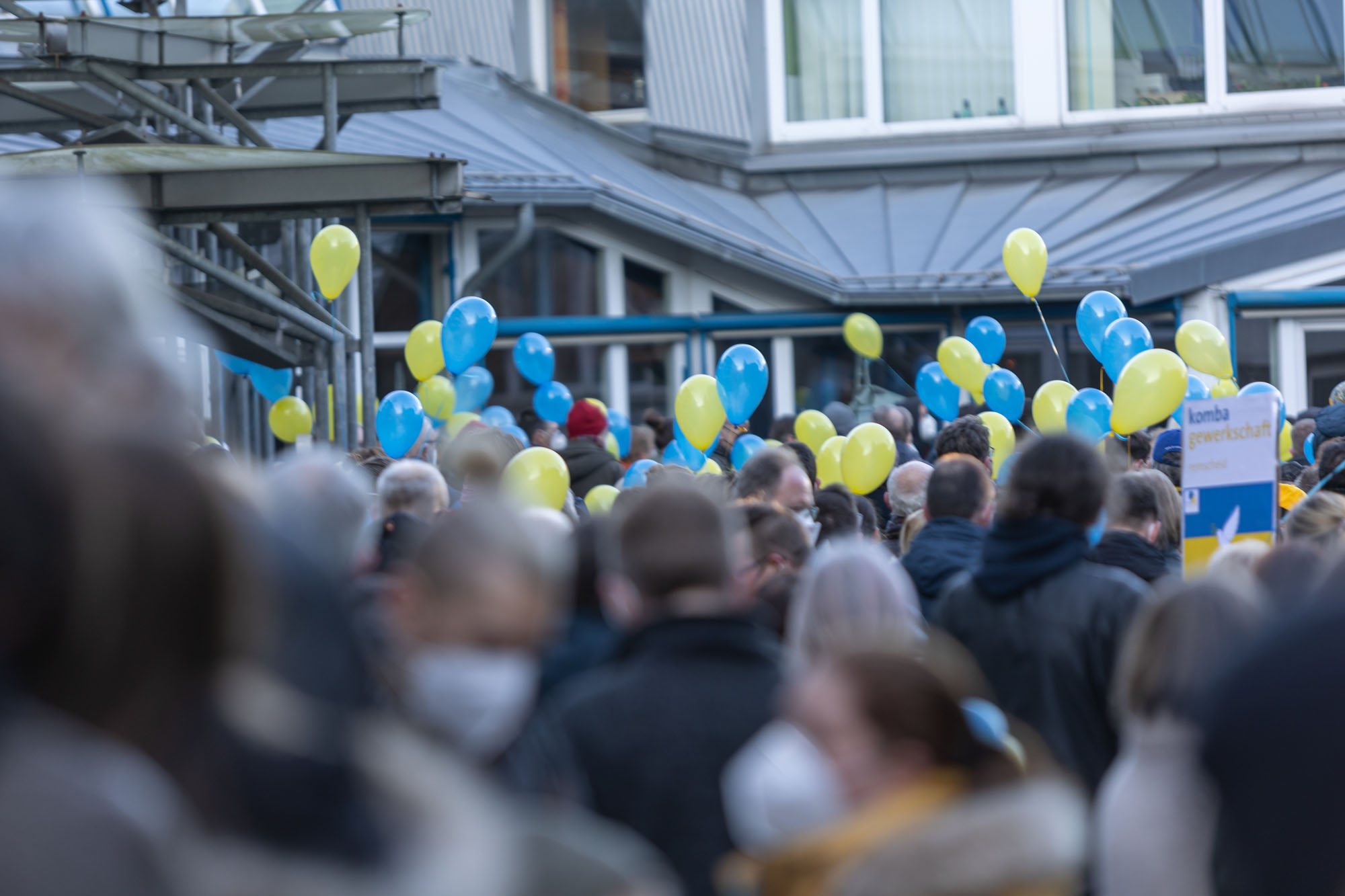 Remscheider Friedensdemo am 28. Februar 2022. Foto: Thomas E. Wunsch