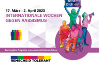 Remscheid: Die Internationalen Wochen gegen Rassismus finden vom 17. März bis 2. April 2023 statt.