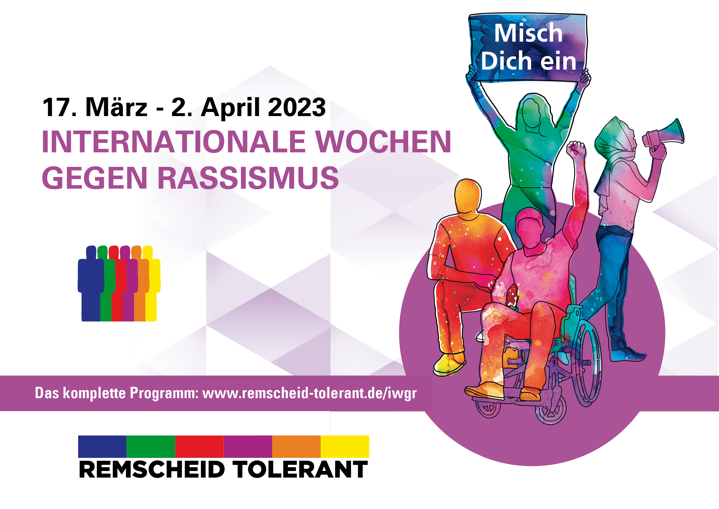 Remscheid: Die Internationalen Wochen gegen Rassismus finden vom 17. März bis 2. April 2023 statt.